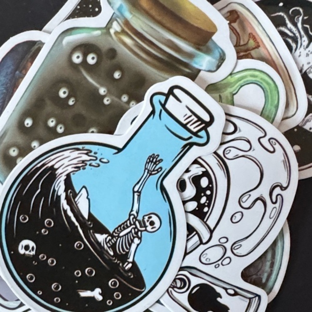 🔥🔥Deep Sea in a Bottle Sticker Pack - 10 Piece